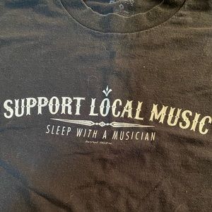 Support Musicians (Sleep with a Musician) Tee shirt